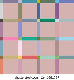 Geometric pattern seamless with mix colors tone. Square pattern vector. Concept of abstract, box, minimalist, modern, simple design, luxury for wrapping paper, textiles, fashion, print, background.