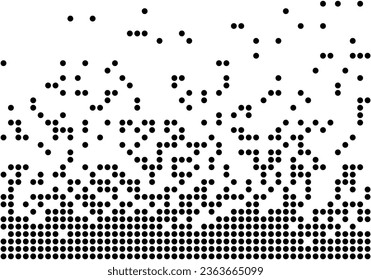 Geometric pattern. Seamless in one direction. Circles.