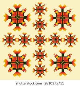 Geometric pattern seamless pattern oriental style design for background, wallpeper, fabric,textile, clothing, garment