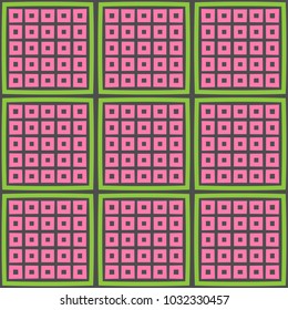 Geometric Pattern Seamless. Square pattern. Square seamless pattern. All in a single layer. Vector illustration.