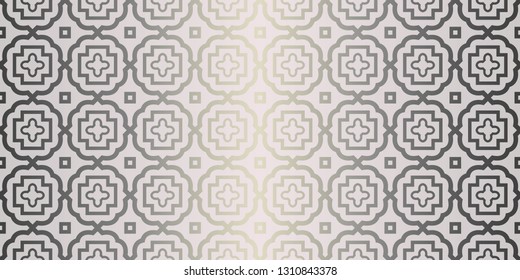 Geometric Pattern. Seamless Texture Color Background. Element For Design. Vector Illustration. Beige silver color.
