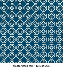 Geometric Pattern. Seamless Texture Color Background. Element For Design. Vector Illustration. Silver blue color.