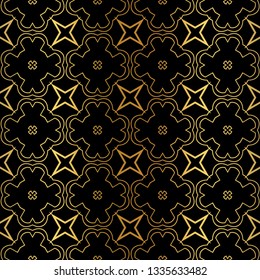 Geometric Pattern. Seamless Texture Color Background. Element For Design. Vector Illustration. Luxury black gold color. Rich design. For presentation. wallpaper, page, paper.