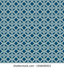 Geometric Pattern. Seamless Texture Color Background. Element For Design. Vector Illustration. Silver blue color.