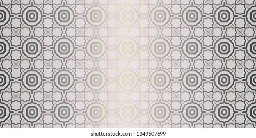 Geometric Pattern. Seamless Texture Color Background. Element For Design. Vector Illustration. Beige silver color.