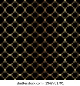 Geometric Pattern. Seamless Texture Color Background. Element For Design. Vector Illustration. Luxury black gold color. Rich design. For presentation. wallpaper, page, paper.