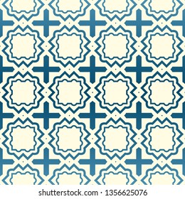 Geometric Pattern. Seamless Texture Color Background. Element For Design. Vector Illustration. Pastel blue milk color.