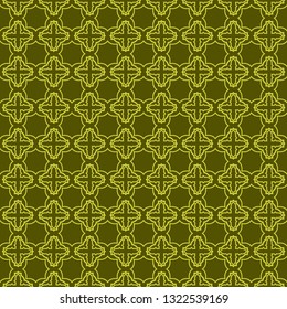 Geometric Pattern. Seamless Texture Green colorColor Background. Vector illustration.