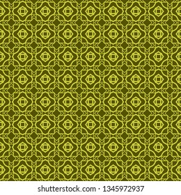 Geometric Pattern. Seamless Texture Green colorColor Background. Vector illustration.