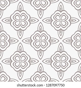 Geometric Pattern. Seamless Texture Grey Color Background. Vector illustration.