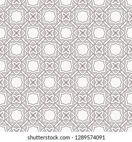 Geometric Pattern. Seamless Texture Grey Color Background. Vector illustration.