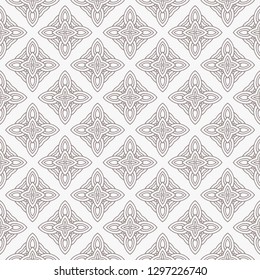 Geometric Pattern. Seamless Texture Grey Color Background. Vector illustration.
