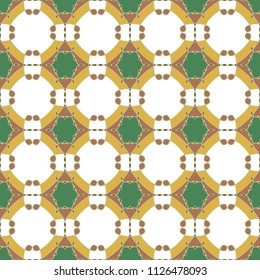 The geometric pattern. Seamless vector background. Green and white texture. Graphic modern pattern.