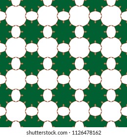 The geometric pattern. Seamless vector background. Green and white texture. Graphic modern pattern.