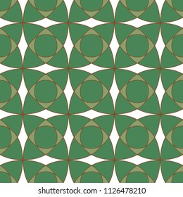 The geometric pattern. Seamless vector background. Green and white texture. Graphic modern pattern.