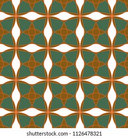 The geometric pattern. Seamless vector background. Green and white texture. Graphic modern pattern.
