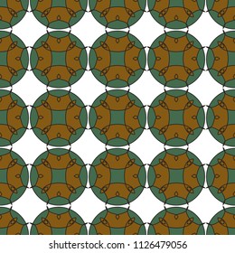 The geometric pattern. Seamless vector background. Green and white texture. Graphic modern pattern.