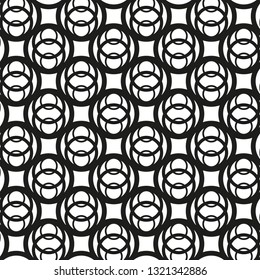 The geometric pattern. Seamless vector background. Black and white texture. Graphic modern pattern.