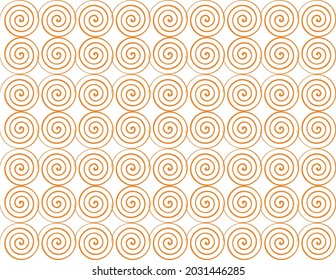 The geometric pattern. Seamless vector background. Orange texture. Graphic modern pattern. Simple random circle design vector, optical illusion vector