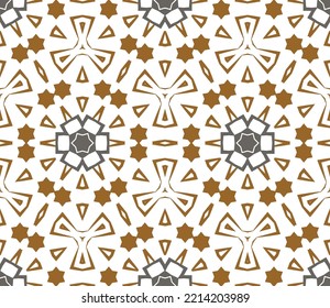 Geometric pattern. Seamless vector background. Ethnic graphic design.