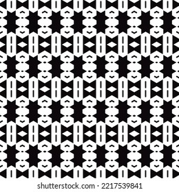Geometric pattern. Seamless vector background. Ethnic graphic design.
