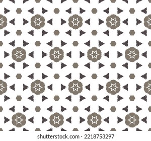 Geometric pattern. Seamless vector background. Ethnic graphic design.