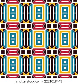 Geometric pattern. Seamless vector background. Ethnic graphic design.