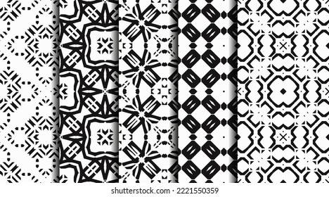 Geometric pattern. Seamless vector background. Ethnic graphic design.