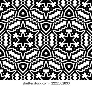 Geometric pattern. Seamless vector background. Ethnic graphic design.