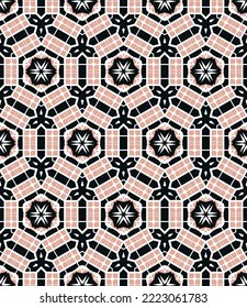 Geometric pattern. Seamless vector background. Ethnic graphic design.