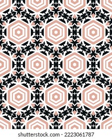 Geometric pattern. Seamless vector background. Ethnic graphic design.