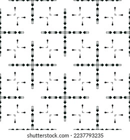 Geometric pattern. Seamless vector background. Ethnic graphic design.
