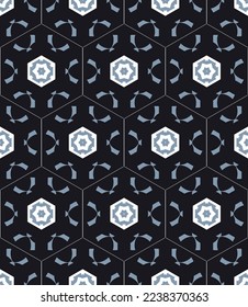 Geometric pattern. Seamless vector background. Ethnic graphic design.