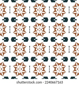 Geometric pattern. Seamless vector background. Ethnic graphic design.