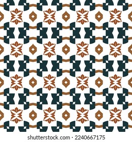 Geometric pattern. Seamless vector background. Ethnic graphic design.