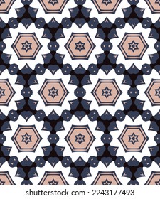 Geometric pattern. Seamless vector background. Ethnic graphic design.