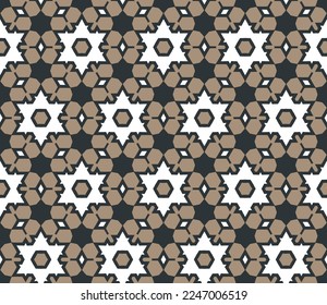 Geometric pattern. Seamless vector background. Ethnic graphic design.