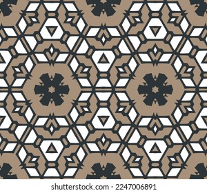 Geometric pattern. Seamless vector background. Ethnic graphic design.