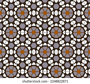 Geometric pattern. Seamless vector background. Ethnic graphic design.	
