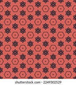 Geometric pattern. Seamless vector background. Ethnic graphic design.	

