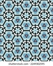 Geometric pattern. Seamless vector background. Ethnic graphic design.	
