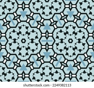 Geometric pattern. Seamless vector background. Ethnic graphic design.	
