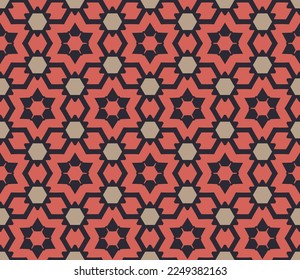 Geometric pattern. Seamless vector background. Ethnic graphic design.	
