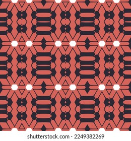 Geometric pattern. Seamless vector background. Ethnic graphic design.	
