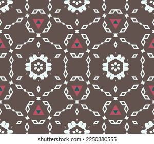Geometric pattern. Seamless vector background. Ethnic graphic design.	
