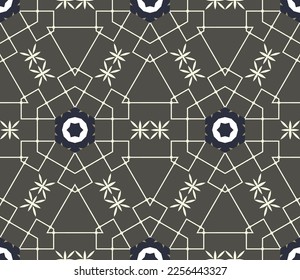 Geometric pattern. Seamless vector background. Ethnic graphic design.