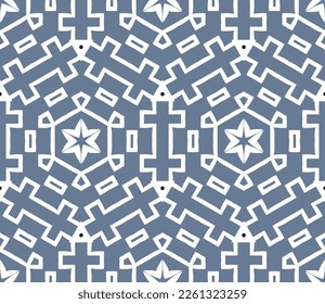 Geometric pattern. Seamless vector background. Ethnic graphic design.
