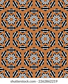 Geometric pattern. Seamless vector background. Ethnic graphic design.