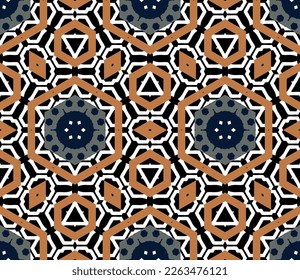 Geometric pattern. Seamless vector background. Ethnic graphic design.