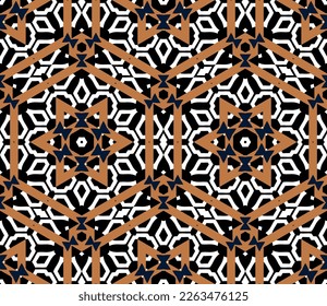 Geometric pattern. Seamless vector background. Ethnic graphic design.